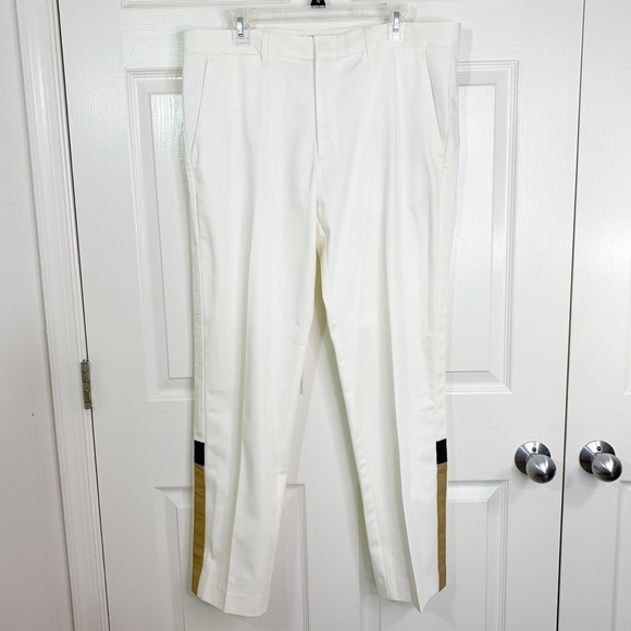 NWOT Hilfiger Edition Cream Casual Pants w/Side Stripes Men’s 36x34 - Picture 2 of 14